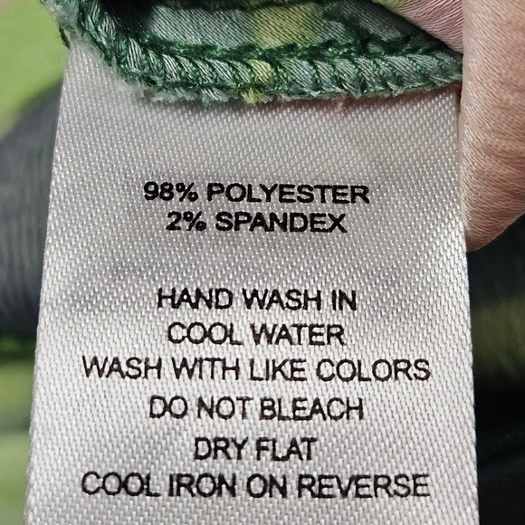 Elaine Rose Tropical Floral Print Cropped Pull On Elastic Waist Palazzo Pants - Picture 6 of 10